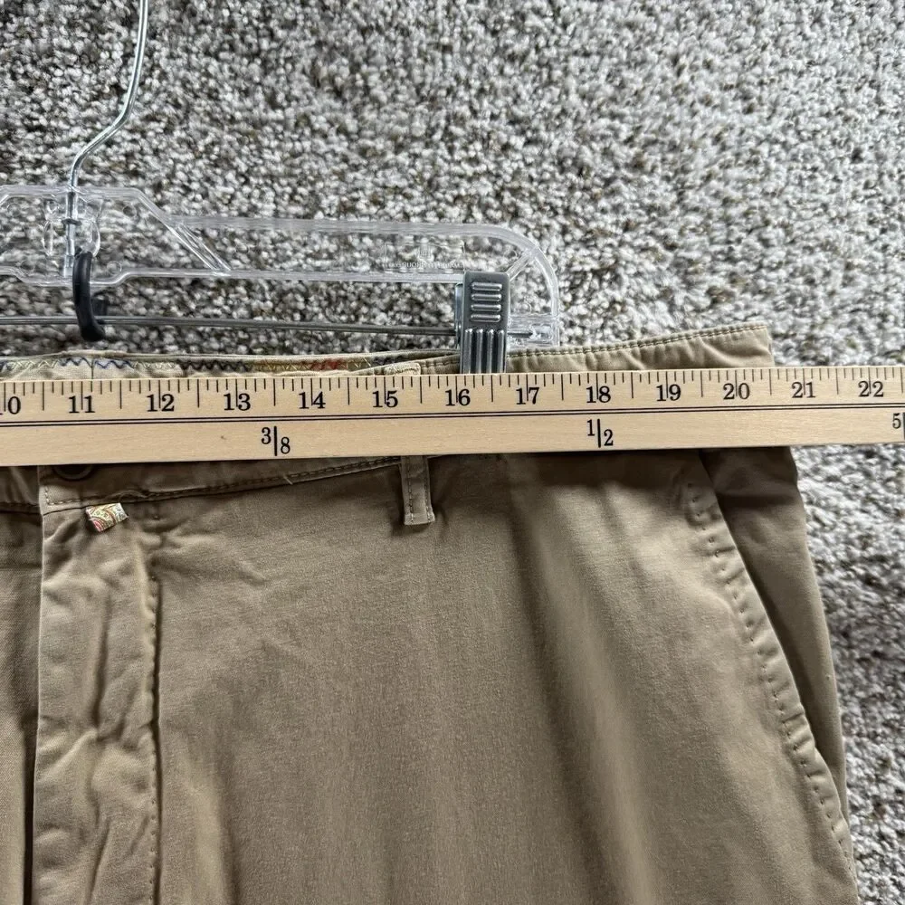 Robert Graham Pants Men 40x34 Tan Tailored Stretch RF10 3001 Chino Cotton Casual